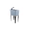 Tehila Tehila 17.5 in in. W X 23.5 in. D Freestanding Plastic Laundry Tub 040US8001GRYBLK - alternate 1